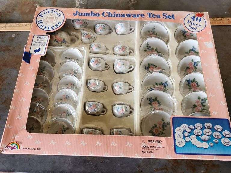Vintage Perfect Tea Set 40 Pc Jumbo Chinaware Tea Set - Auction Ohio