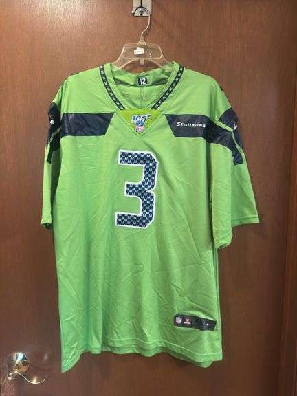 Seahawks Nike NFL #3 Wilson Jersey Size XL
