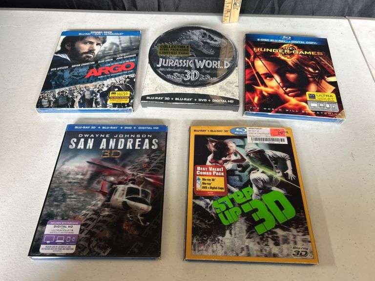 5 Assorted Bluray DVD Movies