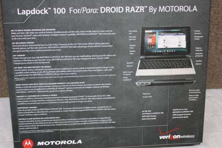 Electronics and Accessories Including Singer Stitch Quick+ and Motorola Lapdock 100
