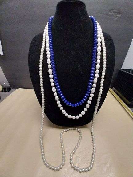 Three Beaded Necklaces – Includes Double Wrap