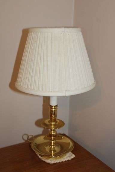 Brass Candlestick Lamp