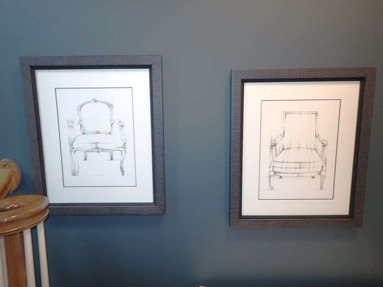 TWO Ethan Allen Framed Wall Prints
