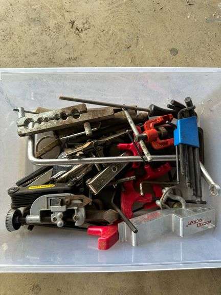 Tools Including Clamps, Hex Keys, and Tool Accessories