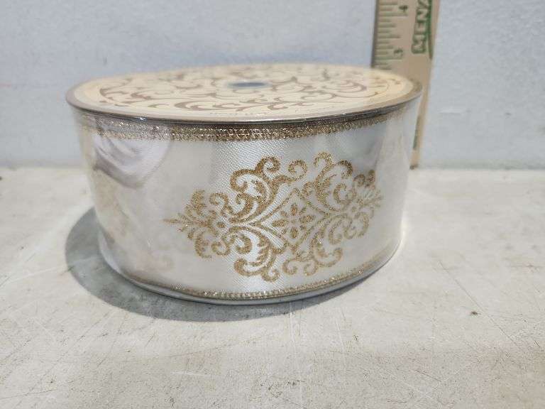 50 Yards X2.5" Wired Edge Christmas Ribbon