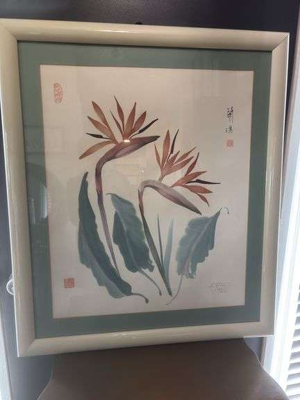 An original  Chinese Brush Painting by : Artist Nan Rae Travis Sentimls