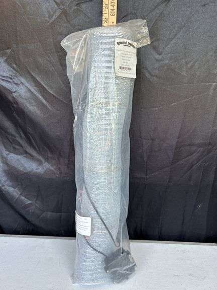 New Light Up Silver Mesh Metallic Roll Battery Operated