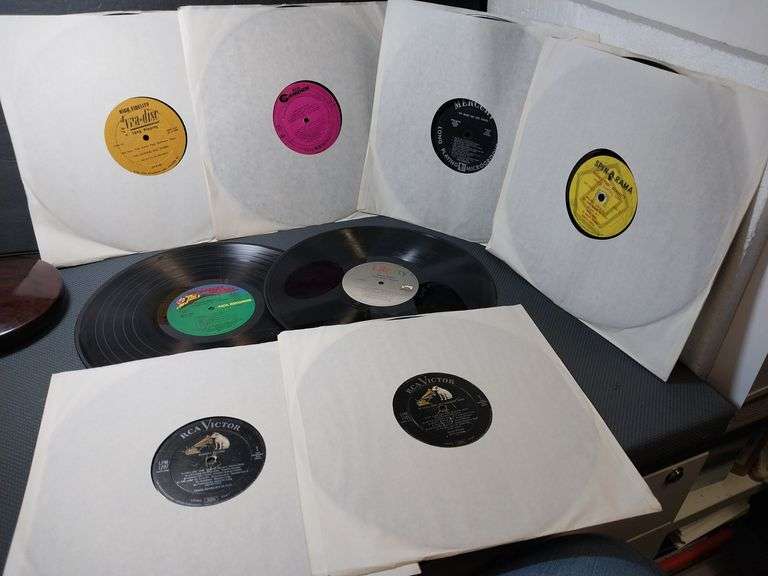 Group of 9 Empty Record Album Covers – Variety of Artists and Genres ...
