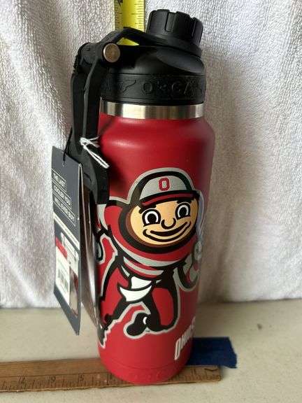 Orca Hydra 34oz. Stainless Steel U.S.A. Made Tumbler Bottle Ohio State Mascot