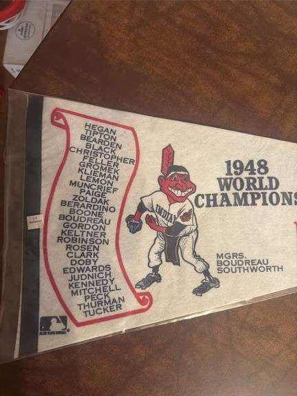 Cleveland Indians 1948 World Champions Flag
