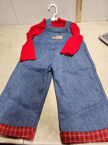Boyd's Overalls W/Girls Size 3T Shirt