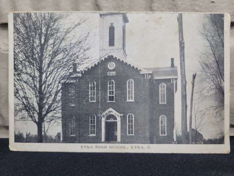 Etna High School, Etna, Ohio (1912 Postcard)