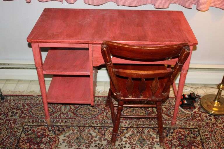 Painted Desk With Chair