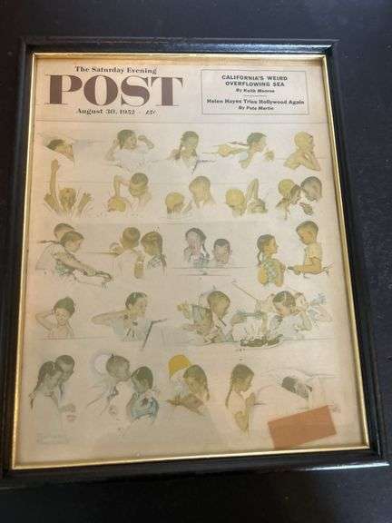 Framed Saturday Evening Post Cover