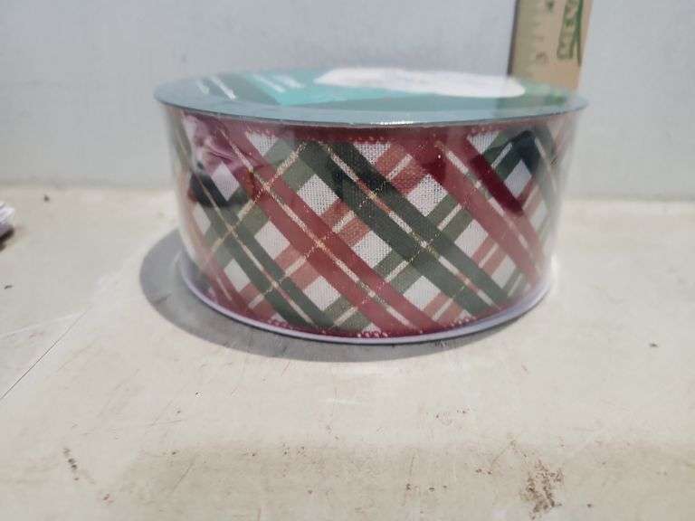 50 Yards X 2.5" Wired Edge Christmas Ribbon