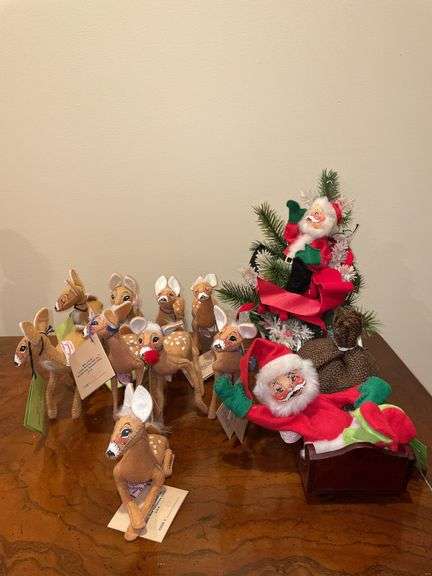 Annalee Santa and Reindeer
