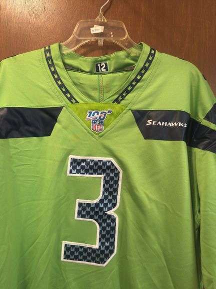 Seahawks Nike NFL #3 Wilson Jersey Size XL