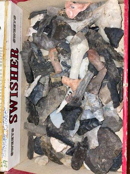Cigar Box of Arrowheads