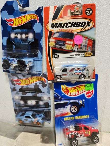 Hot Wheels 1990s #131, Two Camo Collector Cars, & 2001 Matchbox #52