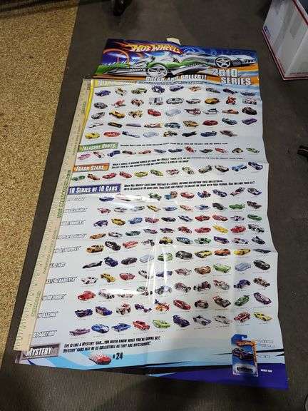 Hot Wheels Race World 2010 Series 2 Sided Poster 48''X24''