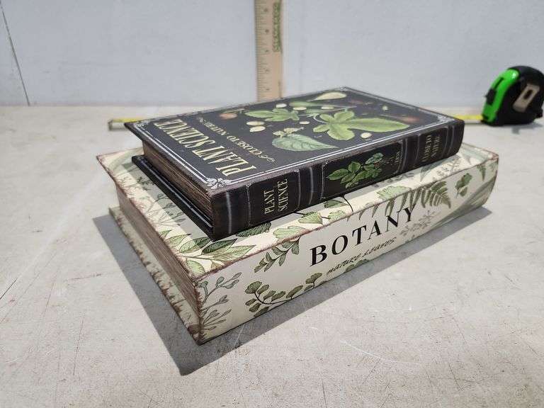 2 Magnetic Close Hide-A-Way Book Boxes Largest Is 10.25'' X 6.5'' X 1.75''