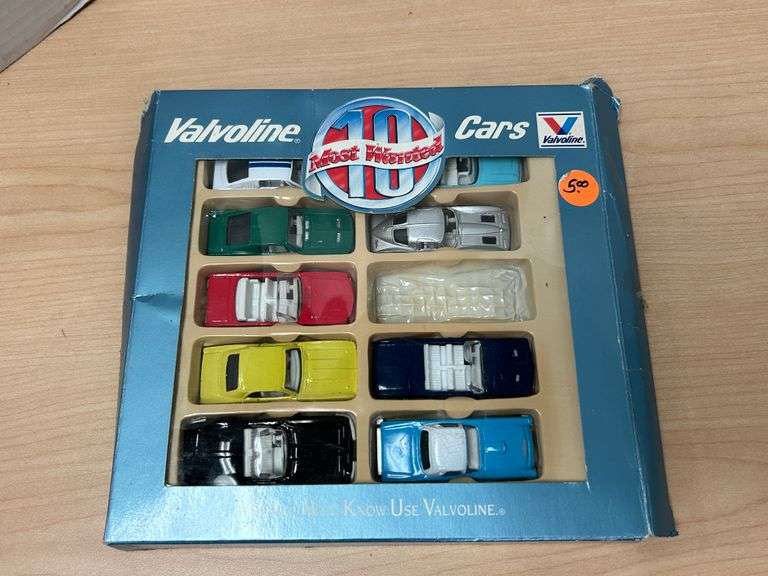 Valvoline “10 Most Wanted” Die-Cast Car Set – Incomplete