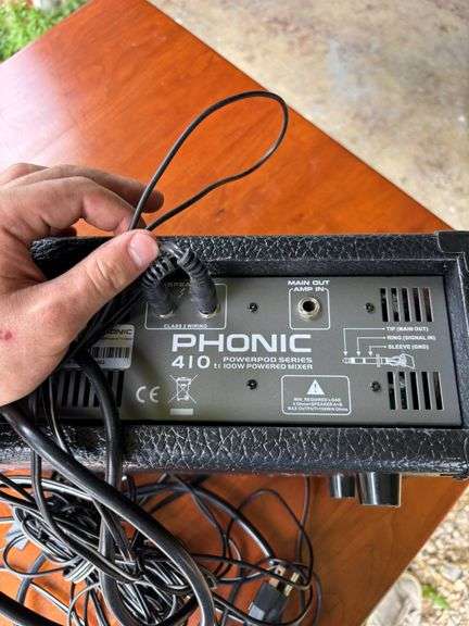 Phonic 410 Powered Mixer With Multiple Inputs and Outputs