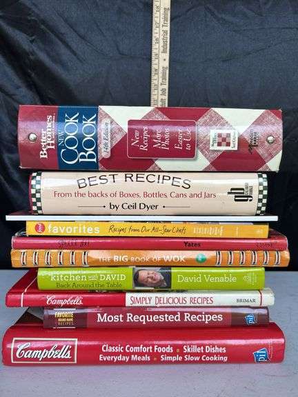 10 Assorted Cookbooks