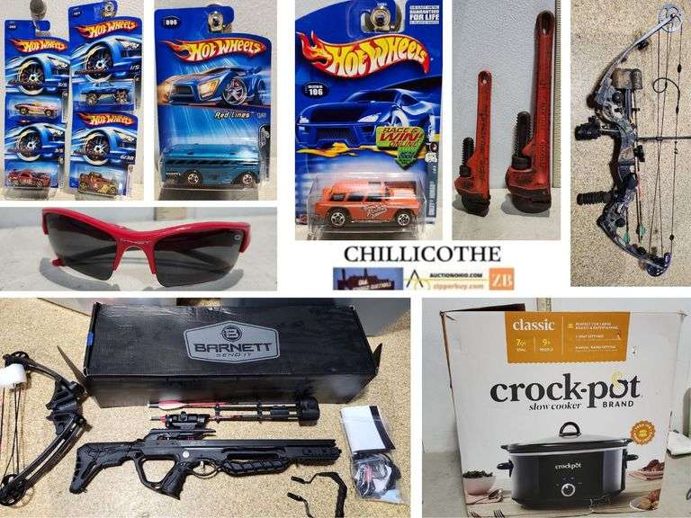 CHILLICOTHE: Hot Wheels, Red Liners, Barnett Crossbow, Crock Pot, Oakley Sun Glasses And More