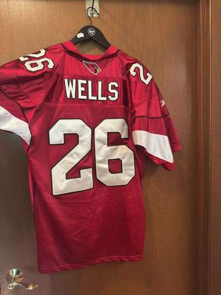 Cardinals Reebok NFL #26 Wells Jersey Size 54