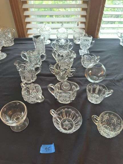 Vintage Crystal Cut Glass Job Lot (18 pieces)