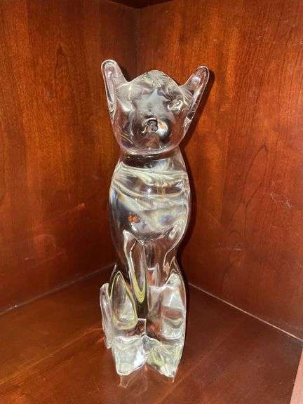 Crystal Cat Figurine