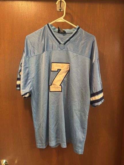 Championship Gold Light Blue #7 Jersey Size L