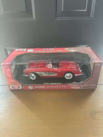 New in Box: Vintage Die Cast Motor Max 1958 Corvette
