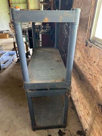 Metal Storage Shelf with Three Levels