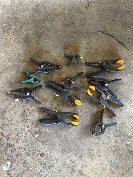 Spring Clamps with Rubberized Handles and Jaws