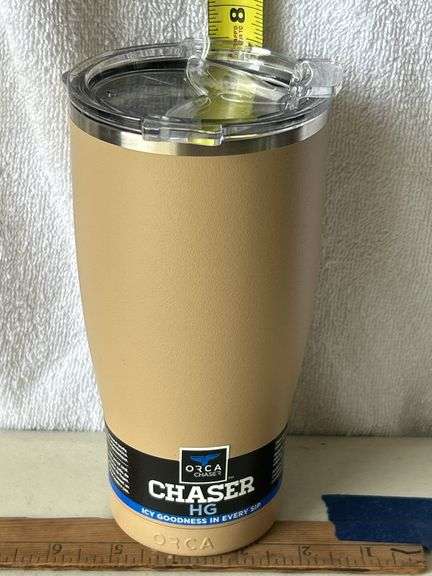 Orca Chaser 27 oz. Stainless Steel U.S.A. Made Tumbler Cup Tan