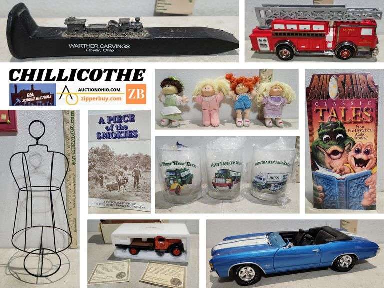 CHILLICOTHE: Dolls, Toys, Glassware, Boyds, Fire Trucks & More