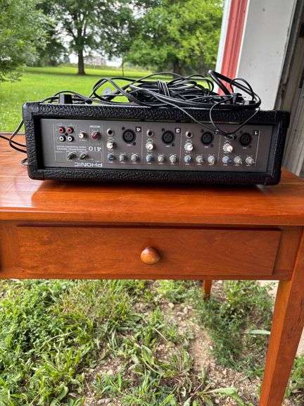 Phonic 410 Powered Mixer With Multiple Inputs and Outputs