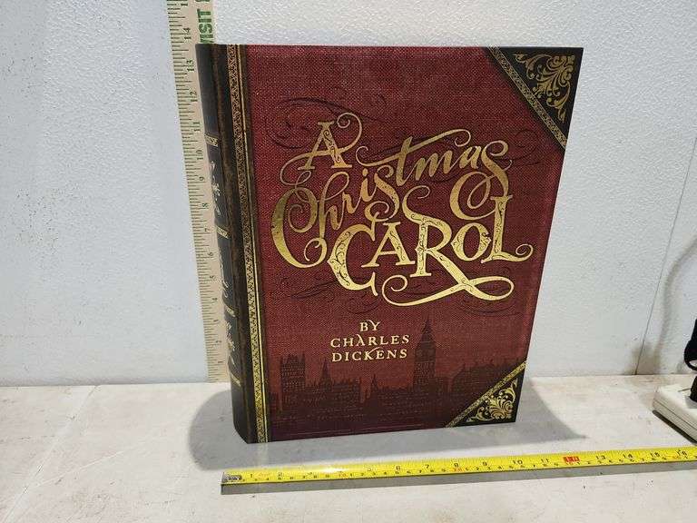 A Christmas Carol Hideaway Book Box/Gift Box 13.5'' X 11'' X 3.25''