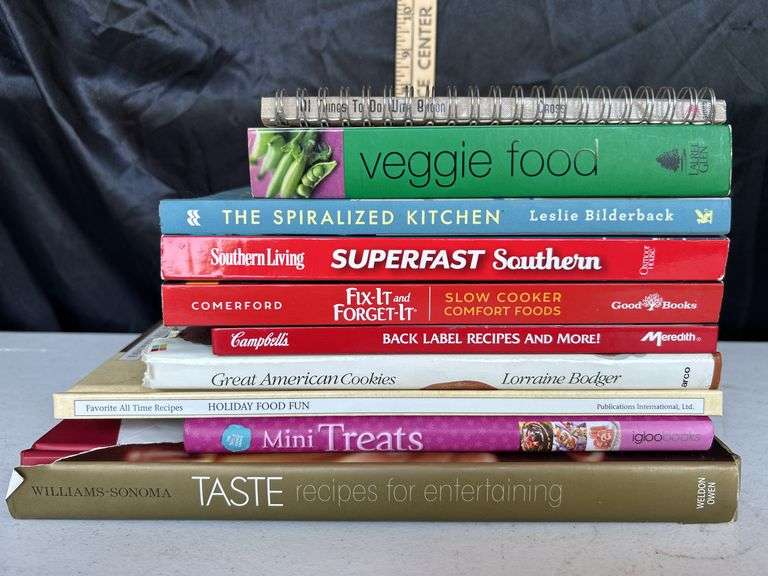 10 Assorted Cookbooks