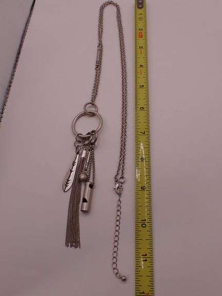 Treasure Bond Long Charm Pendant 32" Necklace