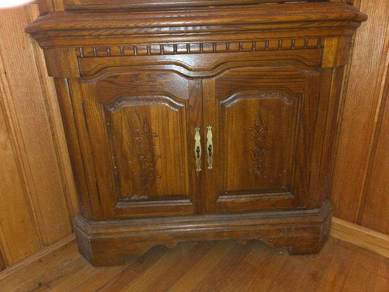 Large Wooden Corner Cabinet