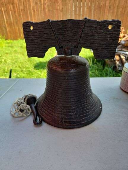 large liberty bell, cast iron
