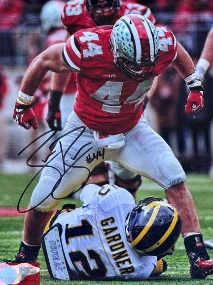 OSU #44 Autograph Picture Zach Boren