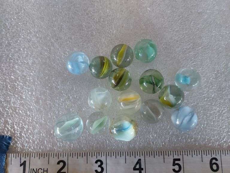 15 Assorted Vintage Marbles
