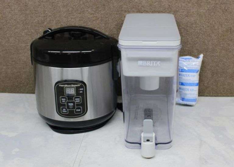 Hamilton Beach RC23 Rice Cooker and Brita UltraMax Water Filtration ...