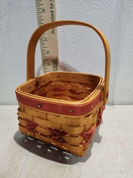 2000 Longaberger Tree Trimming Century Celebration Basket 5.5''X5''X3.25''