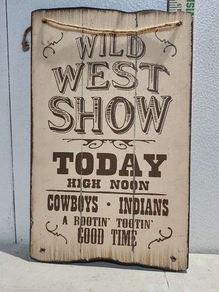 Wild West Wall Plaque 15''X9.5''