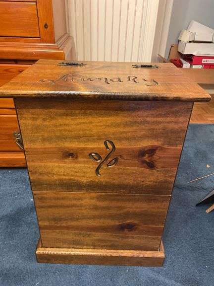 Pine Laundry Hamper
